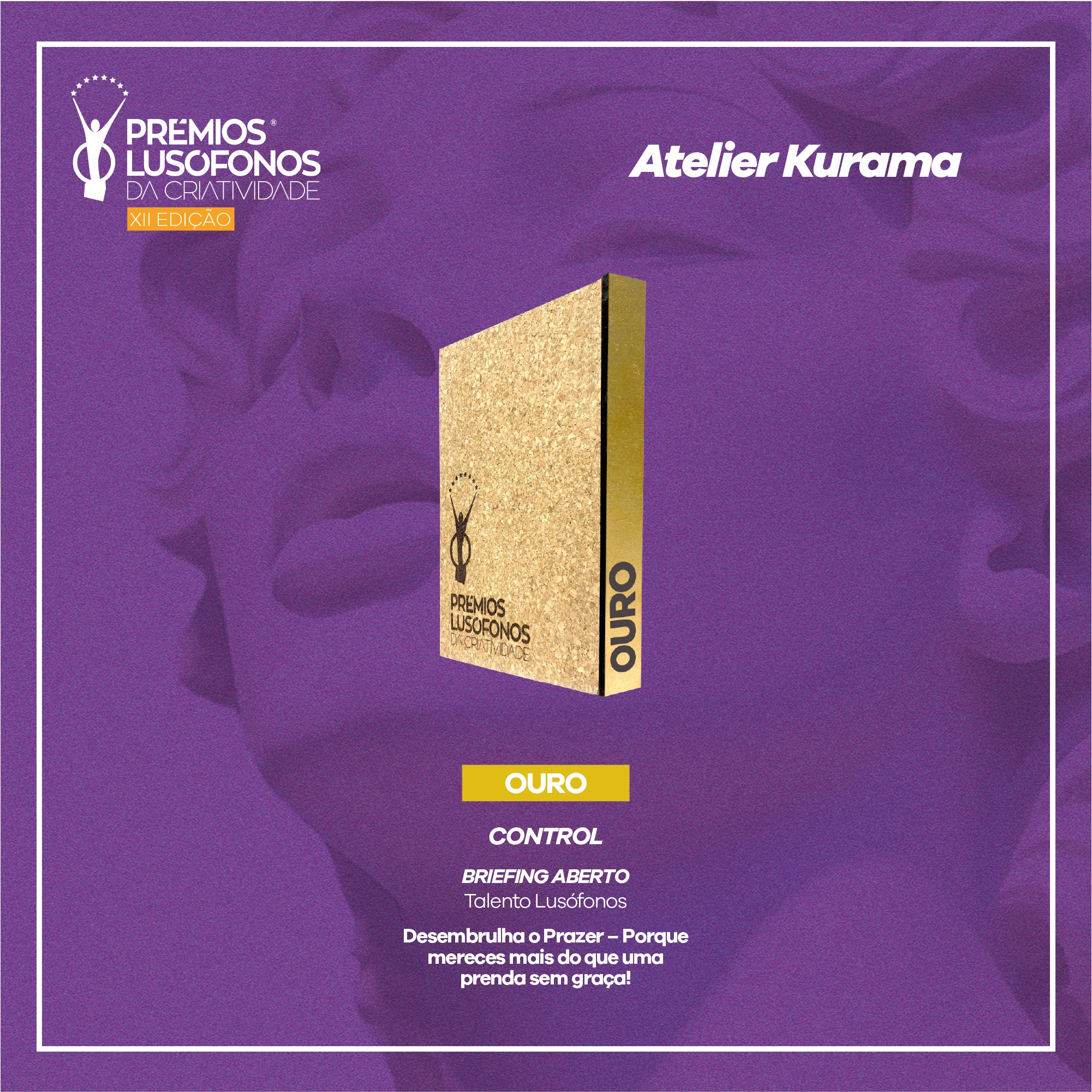 Certificado do Prémio ( Ouro )